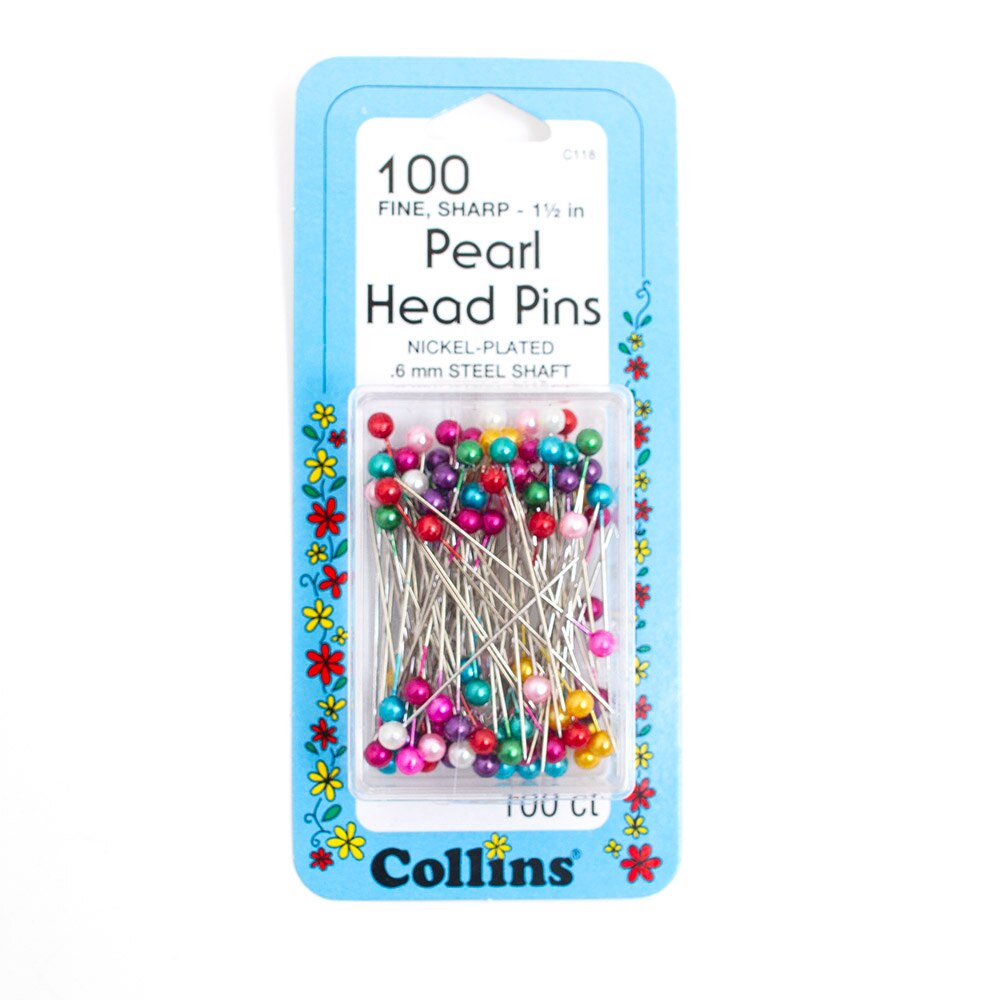 Collins, Pear Head, Pin, 1.5", Assorted, 100 piece